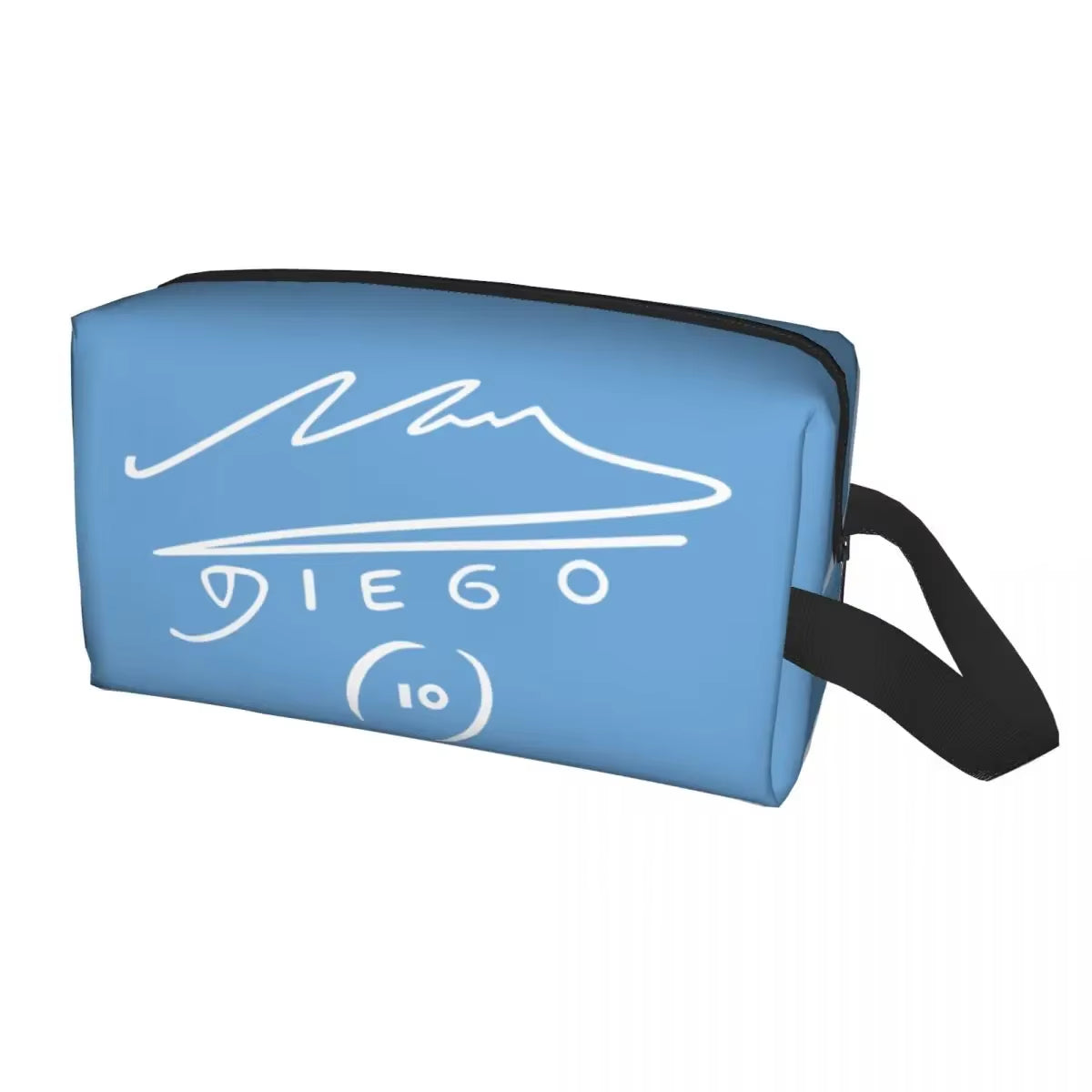 Custom Maradona Toiletry Bag for Women Argentina Soccer Legend 10 Makeup Cosmetic Organizer Ladies Beauty Storage Dopp Kit Case