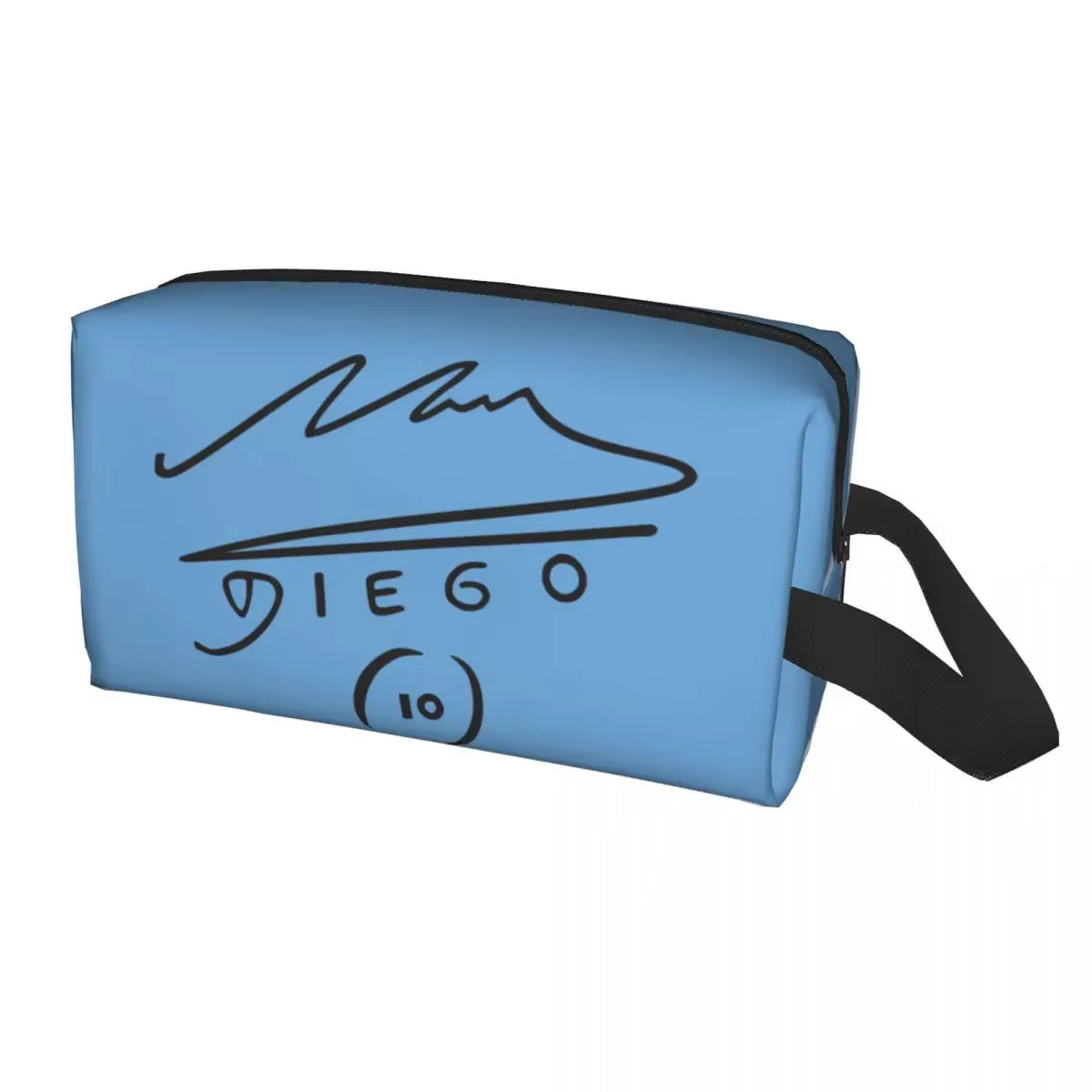 Custom Maradona Toiletry Bag for Women Argentina Soccer Legend 10 Makeup Cosmetic Organizer Ladies Beauty Storage Dopp Kit Case