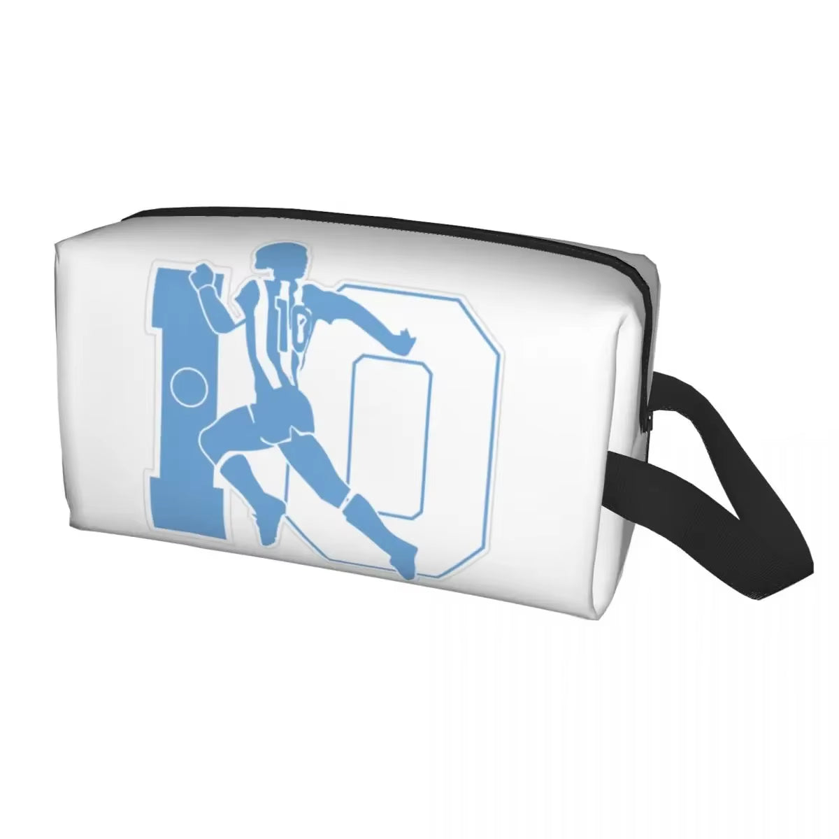 Custom Maradona Toiletry Bag for Women Argentina Soccer Legend 10 Makeup Cosmetic Organizer Ladies Beauty Storage Dopp Kit Case